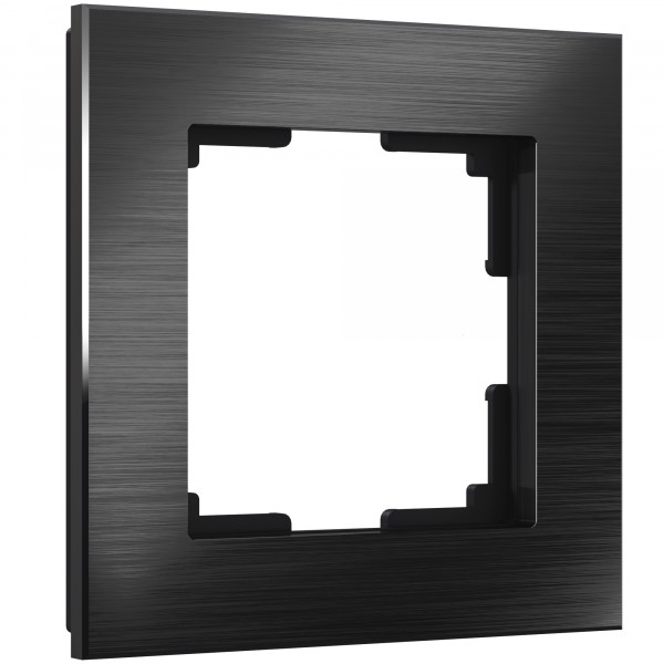 Рамка на 1 пост Werkel WL11-Frame-01 Aluminium (черный алюминий) - купить в Самаре