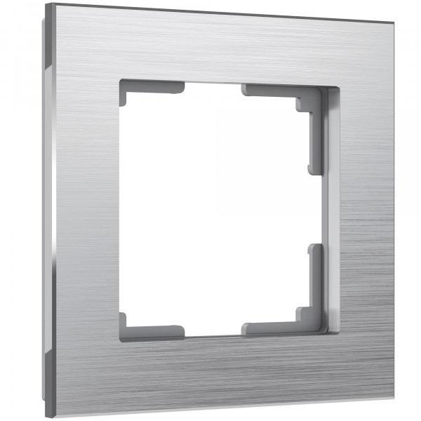 Рамка на 1 пост Werkel WL11-Frame-01 Aluminium (алюминий) - купить в Самаре