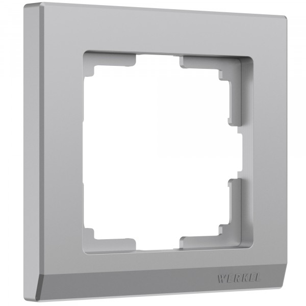 Рамка на 1 пост Werkel WL04-Frame-01 Stark (серебряный) - купить в Самаре