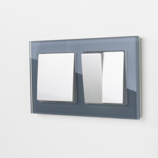 Рамка на 2 поста Werkel WL01-Frame-02 Favorit (серый) - купить в Самаре